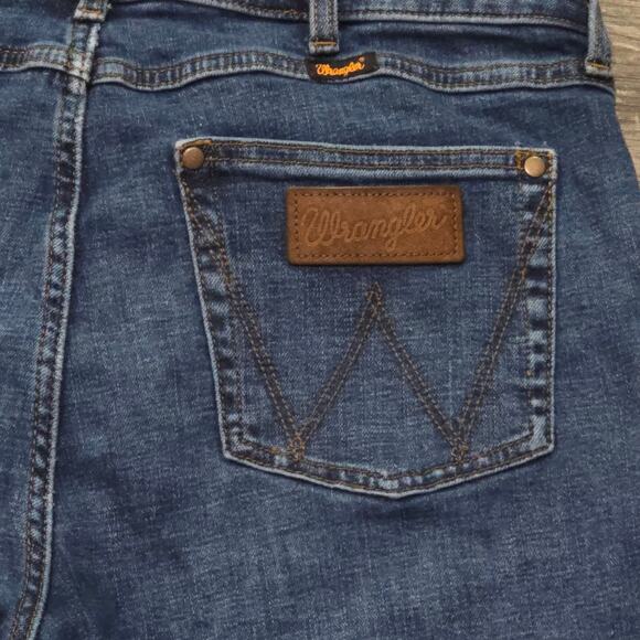 Wrangler Denim Flare Leg Blue Jeans - Picture 3 of 7